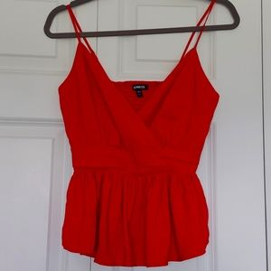 Express red peplum. Size xs